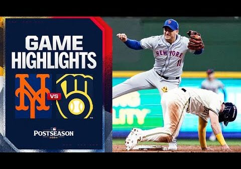 Mets vs. Brewers NLWC Game 1 Highlights (10/1/24) | MLB Highlights