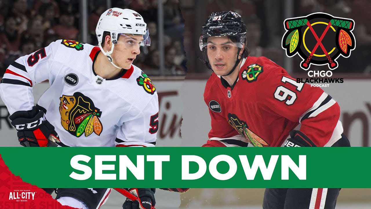 Chicago Blackhawks send Kevin Korchinski and Frank Nazar to Rockford | CHGO Blackhawks Podcast