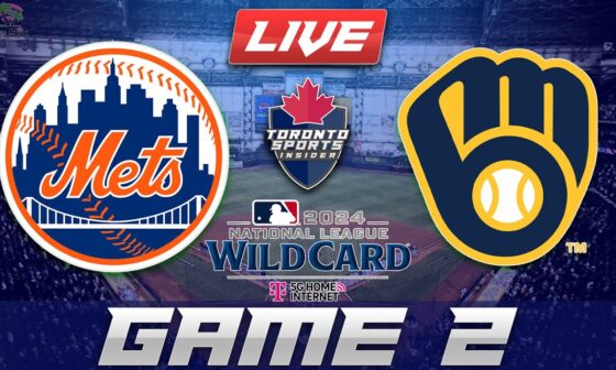 New York Mets vs Milwaukee Brewers Game 2 LIVE Stream Game Audio | MLB Playoffs LIVE Cast & Chat