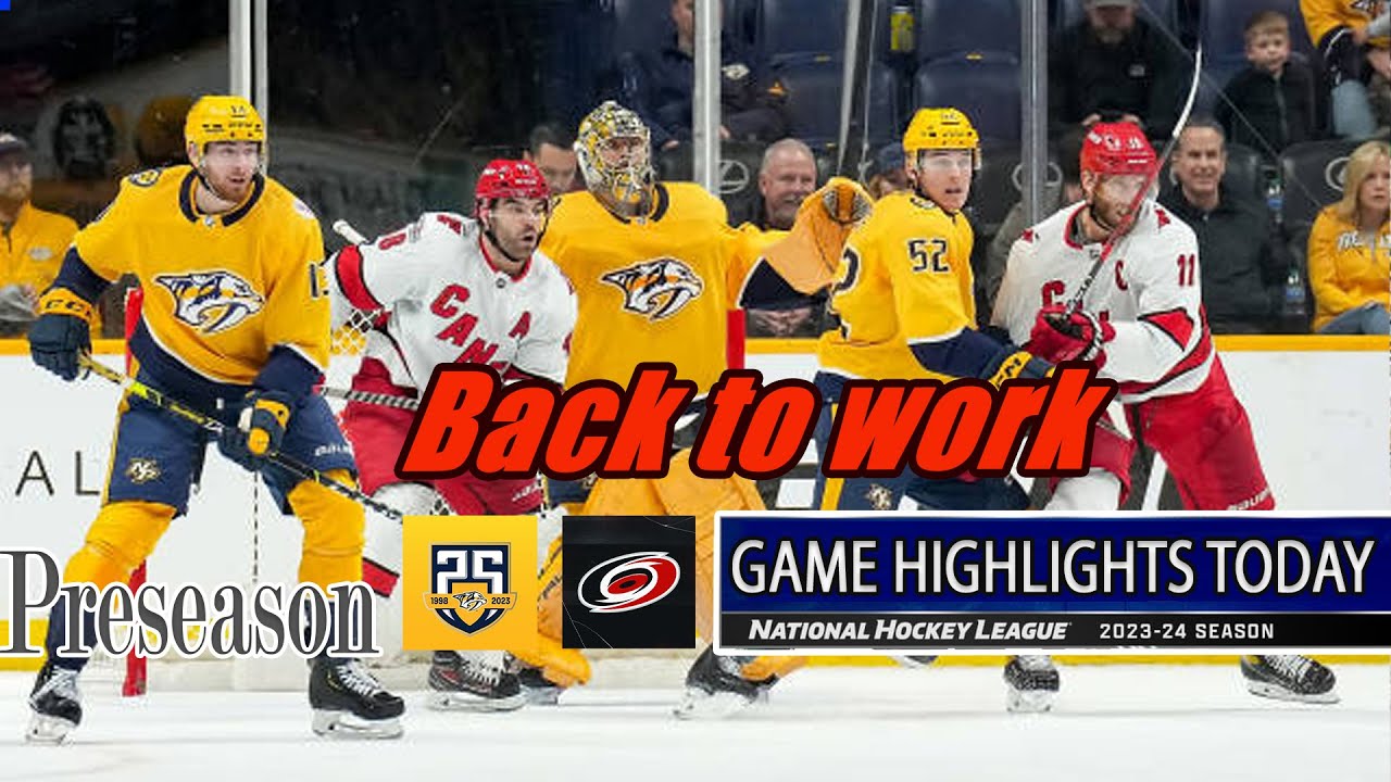 Nashville Predators vs Carolina Hurricanes Full Highlights (10/02/2024) Preseason | 2024 NHL Season