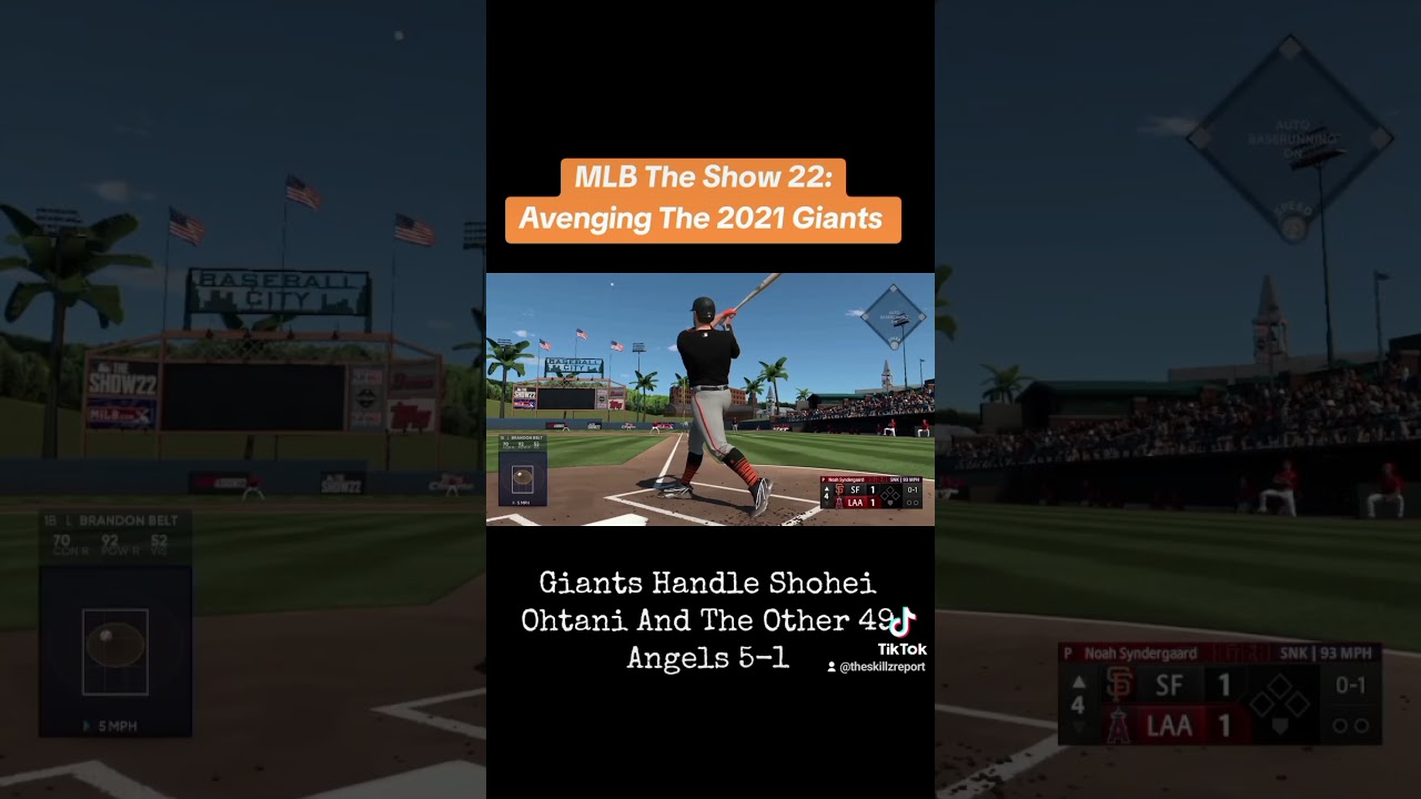 MLB The Show: Shohei Ohtani And The Angels Are No Match For Skillz And The Giants