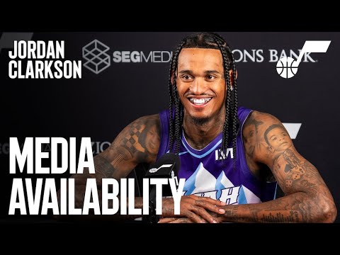 JORDAN CLARKSON 2024/25 Media Day Availability 🎙️ | UTAH JAZZ