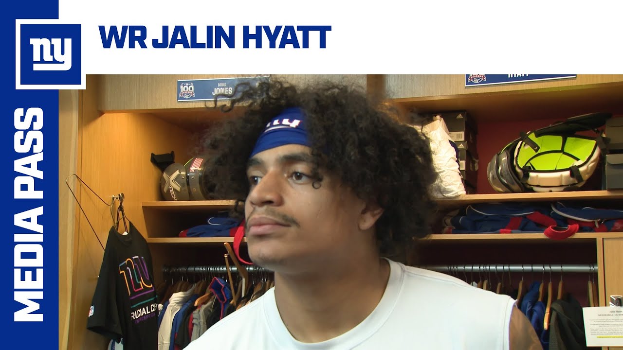 Jalin Hyatt on WR Room | New York Giants