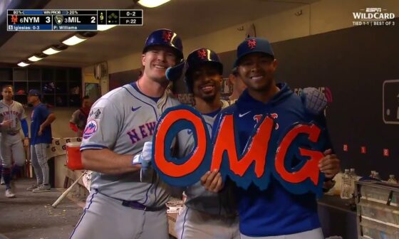 ICE COLD! A HUGE HOMER FOR POSTSEASON PETE ALONSO! ❄️🐻‍❄️