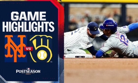 Mets vs. Brewers NL Wild Card Game 3 Highlights (10/3/24) | MLB Highlights