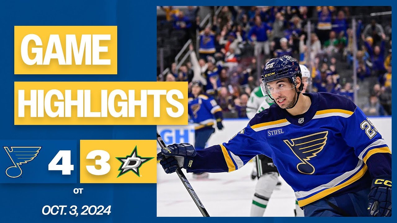 Preseason Game Highlights: Blues 4, Stars 3 (OT)