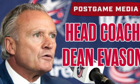 Columbus Blue Jackets Head Coach Dean Evason Recaps the Final Home Preseason Game | Postgame Media