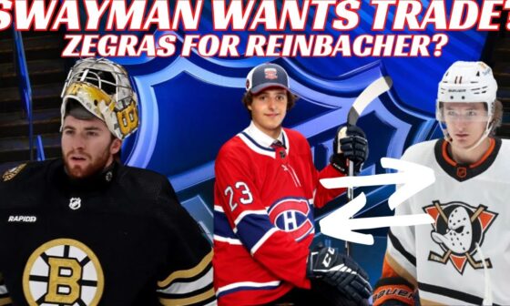 NHL Trade Rumours - Swayman Wants Trade? Zegras Trade to Habs? Bruins Claim Patera & 84 Game Season?