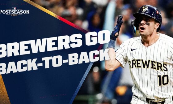 HOMERS ON BACK-TO-BACK PITCHES! The Brewers hit a PAIR OF HOMERS LATE IN THE GAME!