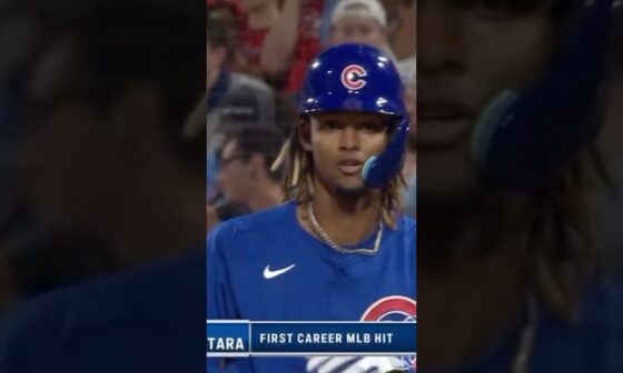 Jaguar sighting! Cubs Kevin Alcantara collects 1st MLB Hit #shorts