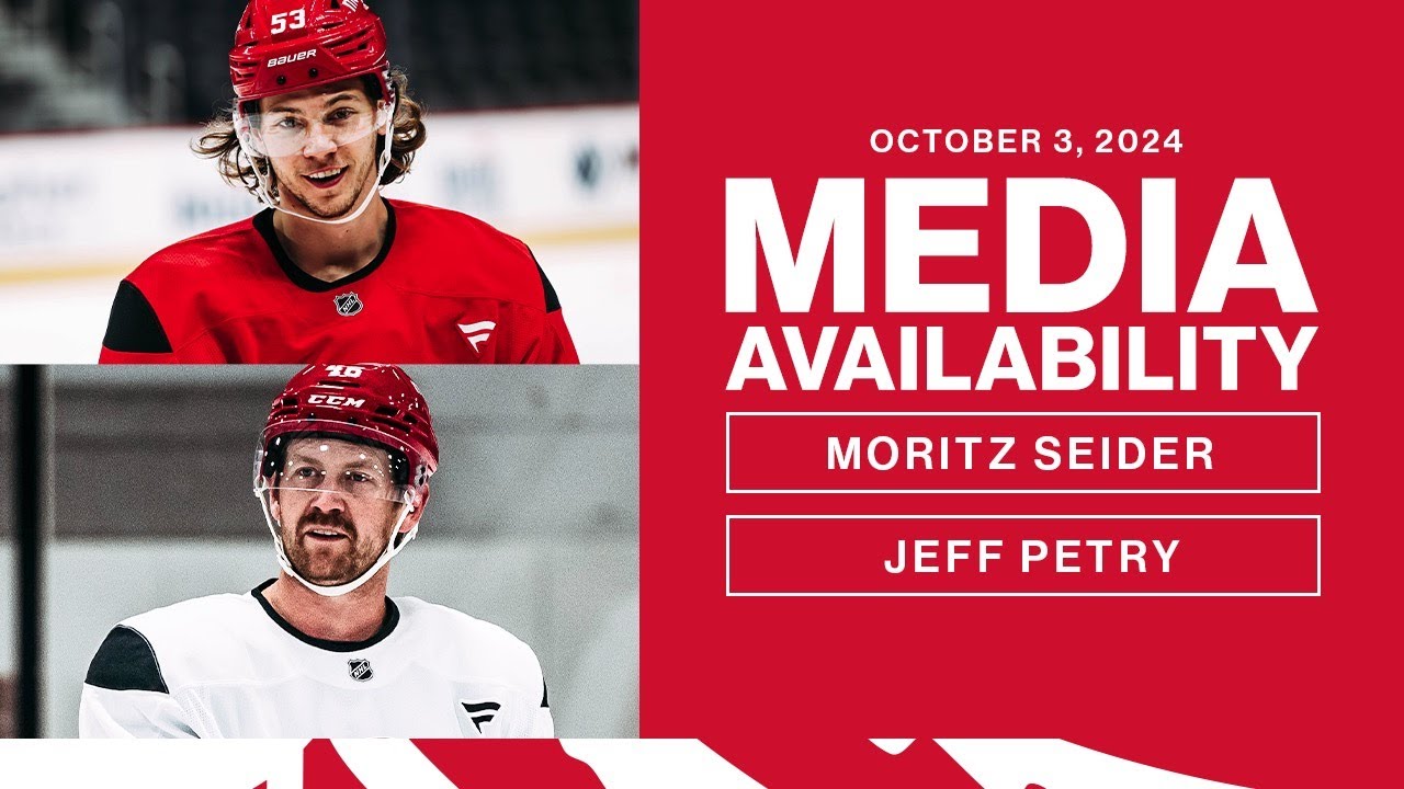 Moritz Seider & Jeff Petry Media Availability | Oct. 3, 2024