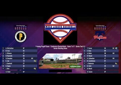 MGLB 2024 Playoffs NL 1st Rd Game 7 - Pittsburgh Pirates @ Philadelphia Phillies (Series tied 3-3)