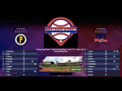 MGLB 2024 Playoffs NL 1st Rd Game 7 - Pittsburgh Pirates @ Philadelphia Phillies (Series tied 3-3)