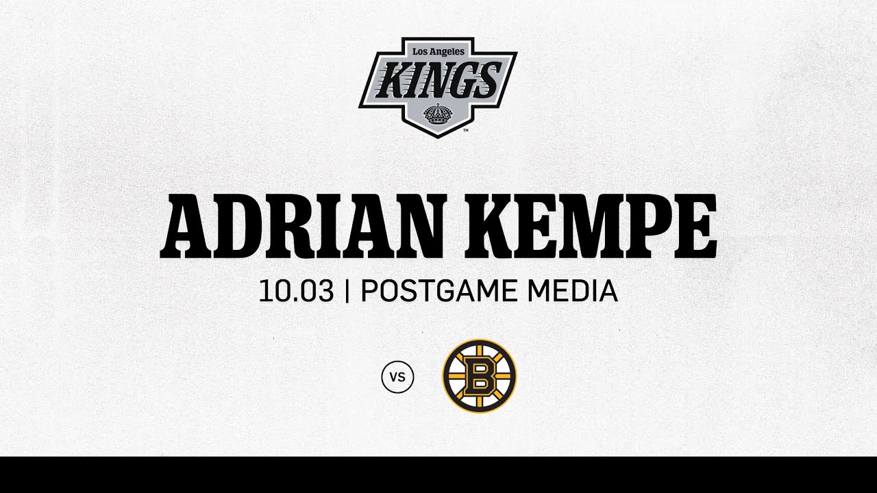 Forward Adrian Kempe | 10.03 LA Kings Win over Boston Bruins