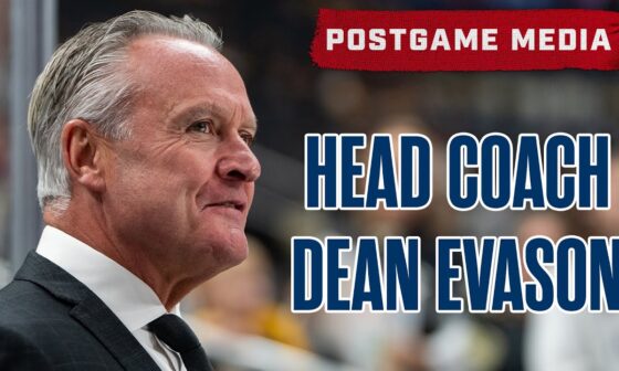 Columbus Blue Jackets Head Coach Dean Evason Recaps the Final Preseason Game | Postgame Media