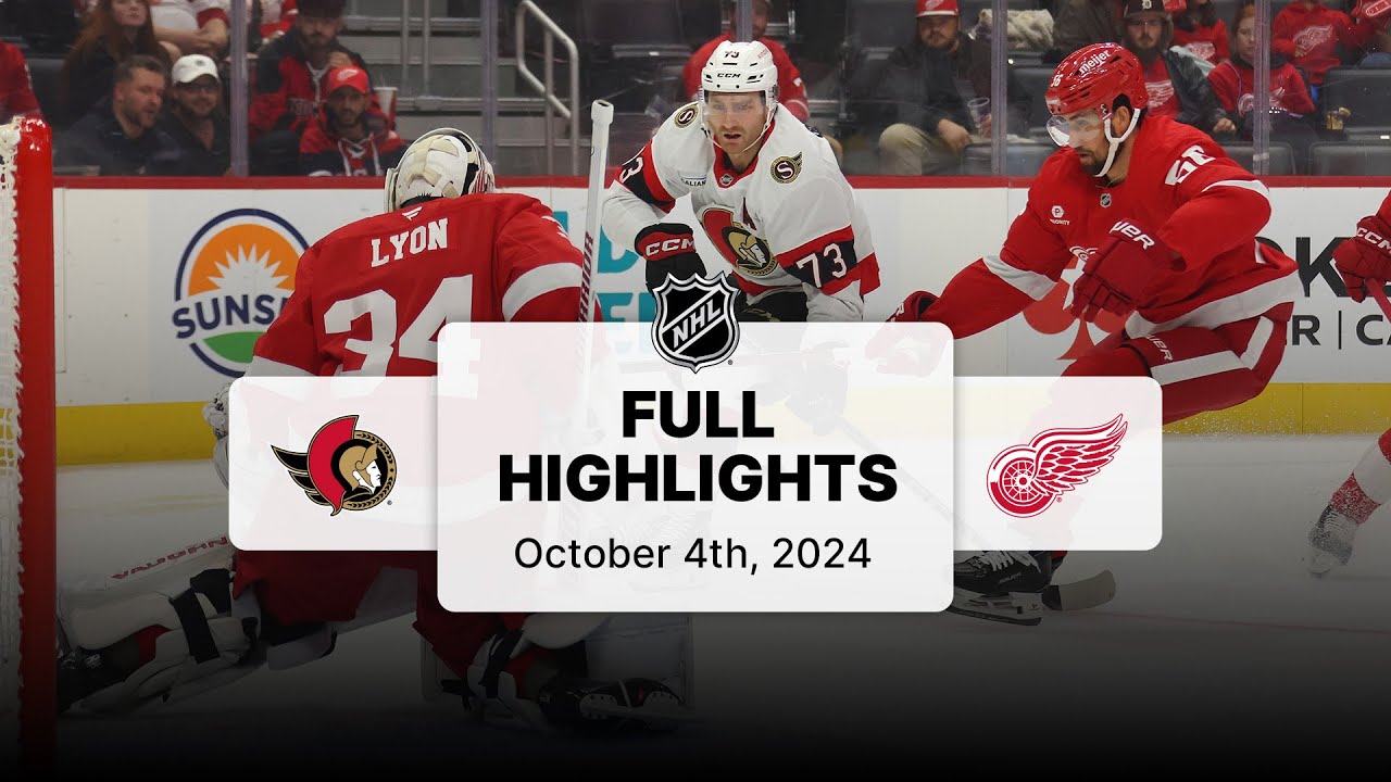 Senators at Red Wings | October 04, 2024 | NHL Full Game Highlights