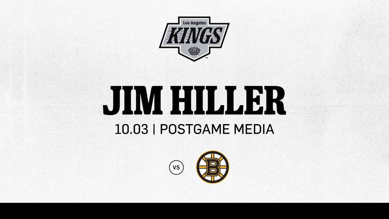 Head Coach Jim Hiller | 10.03 LA Kings Win over Boston Bruins