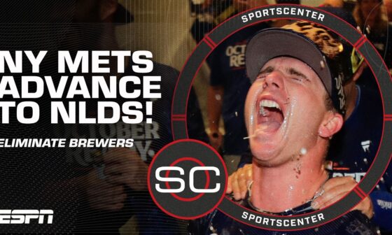 METS ADVANCE TO THE NLDS 🔥 Pete Alonso's 3-run go-ahead ELIMINATES THE BREWERS 😤 | SportsCenter