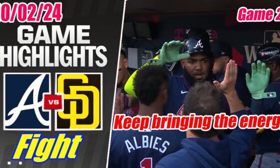 Atlanta Braves vs San Diego Padres Game 2 Highlights (10/02/2024) NL Wild Card | MLB Highlights 2024