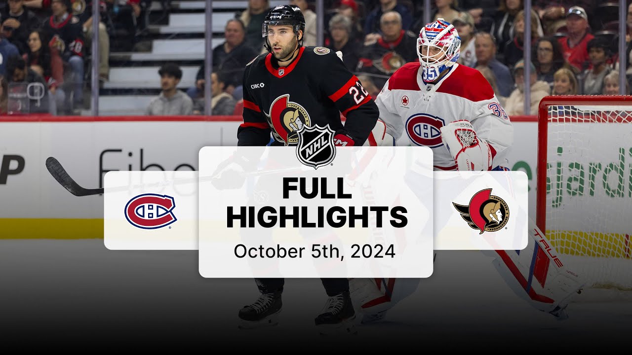 Canadiens at Senators | October 5, 2024 | NHL Full Game Highlights