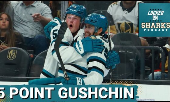 Danil Gushchin's Five Point Night Powers San Jose Sharks Comeback Win Over The Vegas Golden Knights