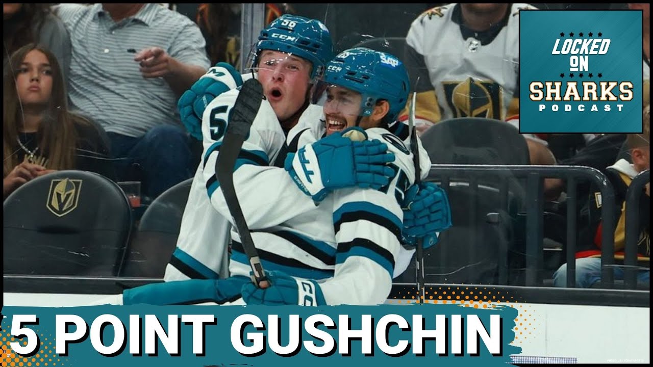 Danil Gushchin's Five Point Night Powers San Jose Sharks Comeback Win Over The Vegas Golden Knights