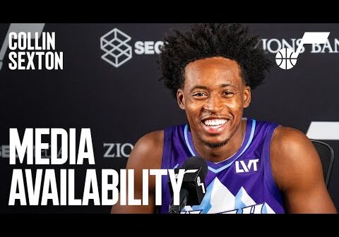 COLLIN SEXTON 2024/25 Media Day Availability 🎙️ | UTAH JAZZ