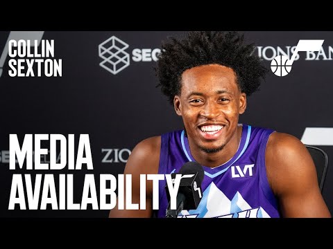 COLLIN SEXTON 2024/25 Media Day Availability 🎙️ | UTAH JAZZ