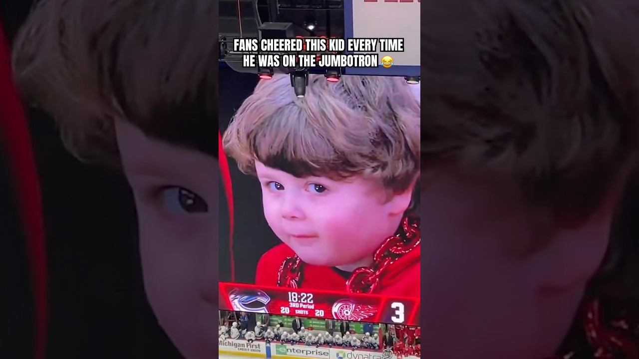 They cheered every time this young fan was on screen and booed every opposing fan 🤣