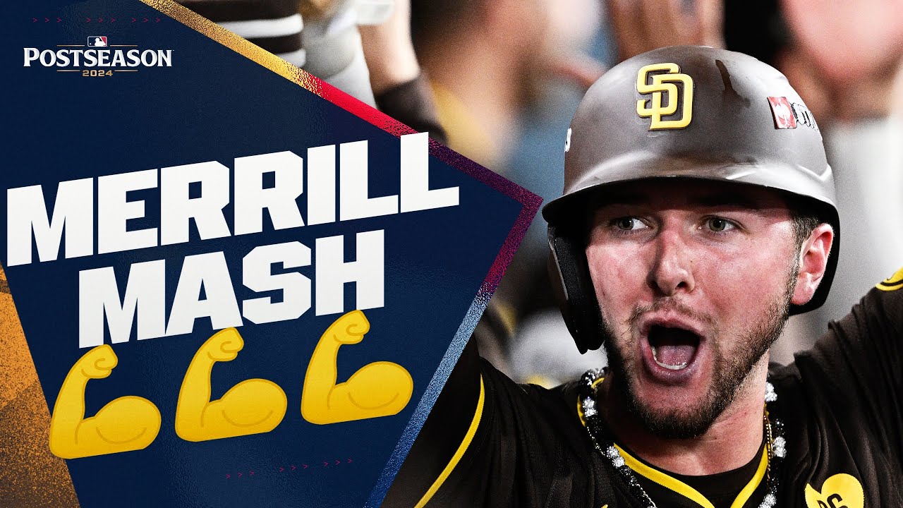 Jackson Merrill BLASTS his first career Postseason home run!