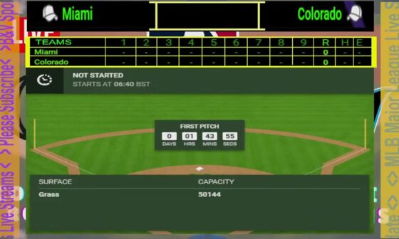 🔴LIVE : Colorado Rockies vs Miami Marlins | MLB Major League Match Live Score 08/27/24 |