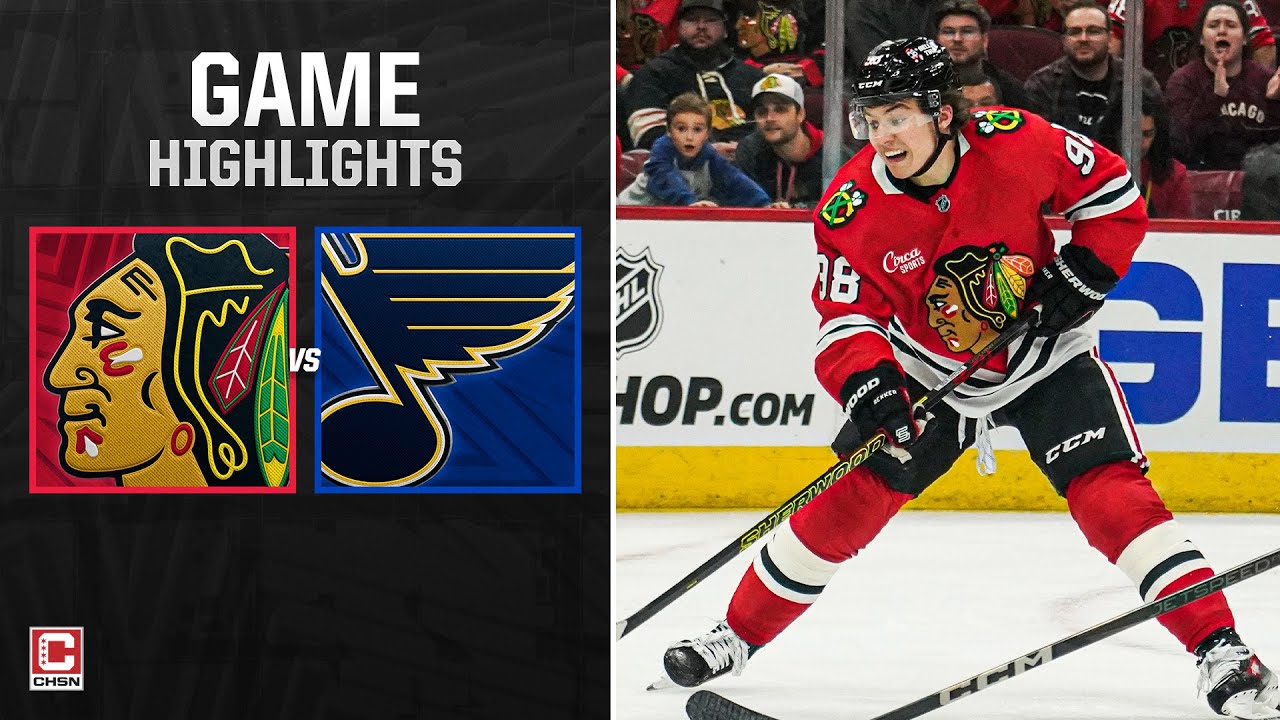 HIGHLIGHTS: Blackhawks vs. Blues final preseason game