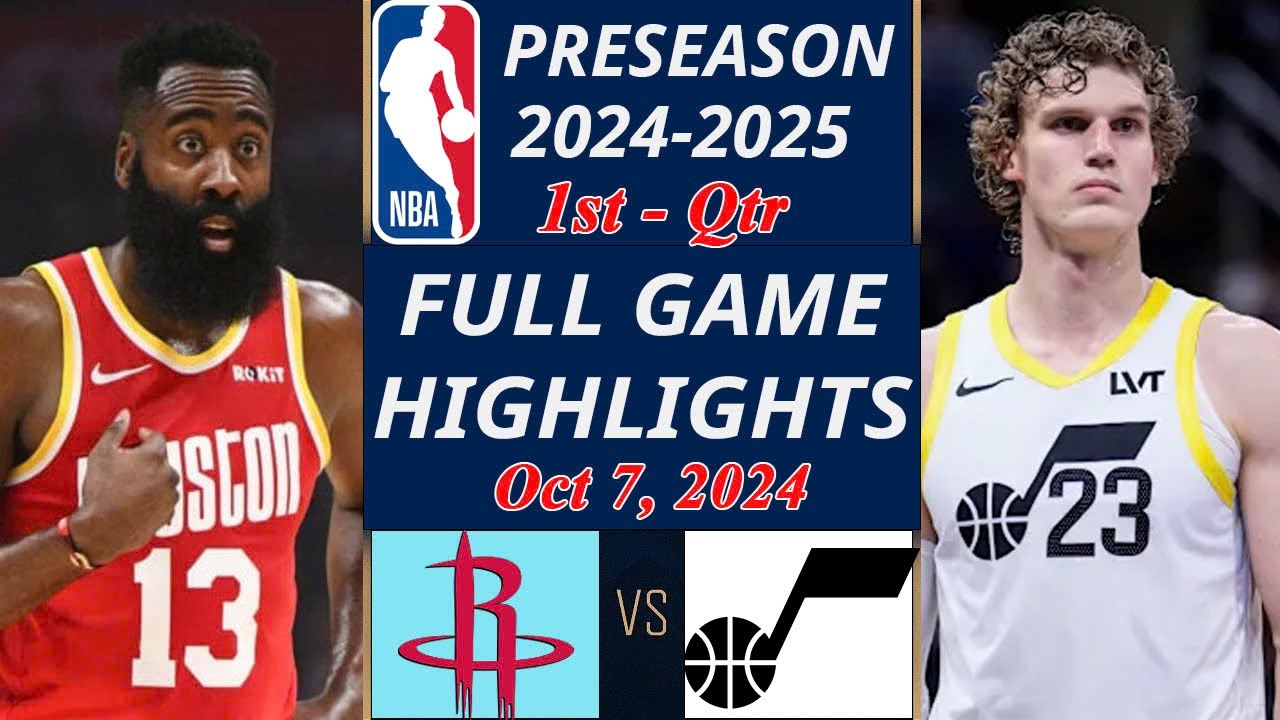 Houston Rockets vs Utah Jazz FULL GAME  Oct 7, 2024 | NBA TODAY | NBA HIGHLIGHTS