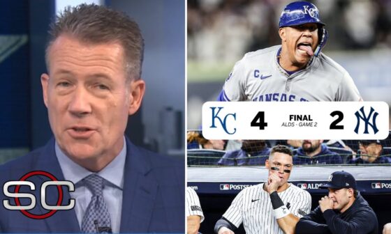 "Kansas City in 5!!!" - ESPN breaks Royals' 4-2 win over Yankees in Game 2 of ALDS, tie series 1-1