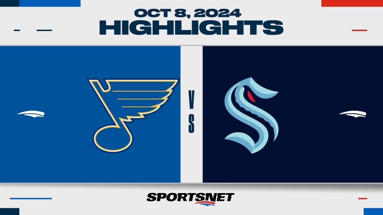 NHL Highlights | Blues vs. Kraken - October 8, 2024