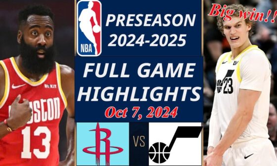 Utah Jazz vs. Houston Rockets  FULL GAME  Oct 7, 2024 | NBA TODAY | NBA HIGHLIGHTS