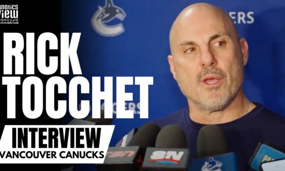 Rick Tocchet Discusses Vancouver Canucks Season Outlook Before Opening Night vs. Calgary Flames