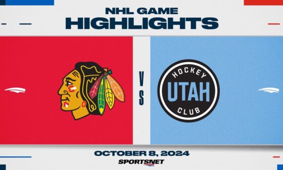 NHL Highlights | Utah HC vs. Blackhawks - October 8, 2024