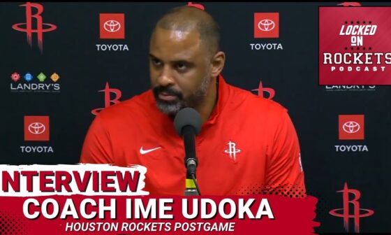 Ime Udoka | Preseason Postgame Houston Rockets Vs Utah Jazz | 2024-2025 NBA Season