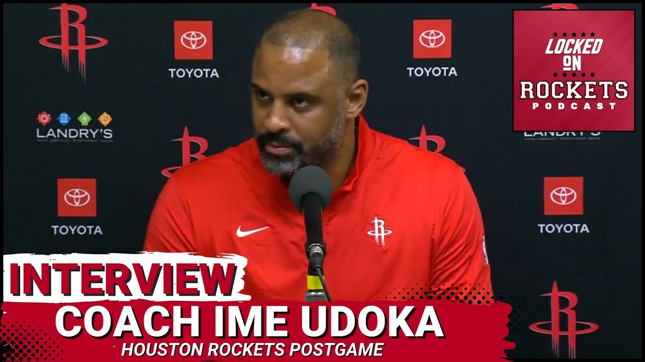 Ime Udoka | Preseason Postgame Houston Rockets Vs Utah Jazz | 2024-2025 NBA Season