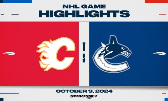 NHL Highlights | Flames vs. Canucks - October 9, 2024