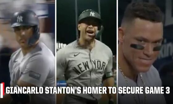 YANKEES TAKE GAME 3 🔥 Giancarlo Stanton's HR secures the win vs. Royals | ESPN MLB