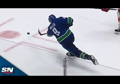 Canucks' J.T. Miller Wires Home Game-Tying Goal After Quinn Hughes Blocks Empty Netter