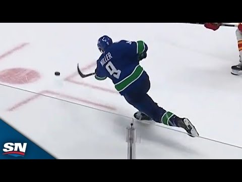 Canucks' J.T. Miller Wires Home Game-Tying Goal After Quinn Hughes Blocks Empty Netter