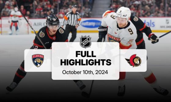 Panthers at Senators | October 10, 2024 | NHL Full Game Highlights