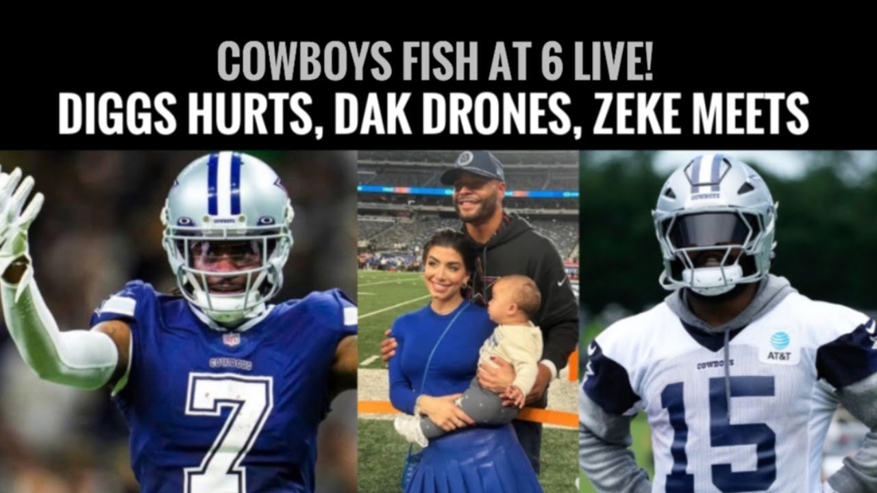 #DallasCowboys Fish at 6 LIVE: ZEKE CALLS A MEETING! DIGGS HURT? DAK DRONES