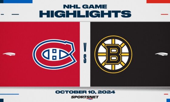 NHL Highlights | Canadiens vs. Bruins - October 10, 2024