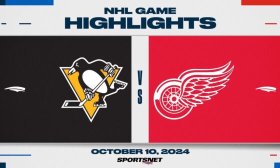 NHL Highlights | Penguins vs. Red Wings - October 10, 2024