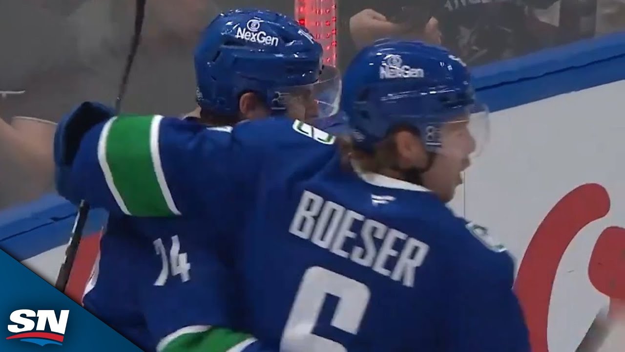 Canucks' Brock Boeser, Conor Garland Fire Back-To-Back Goals In 28 Seconds