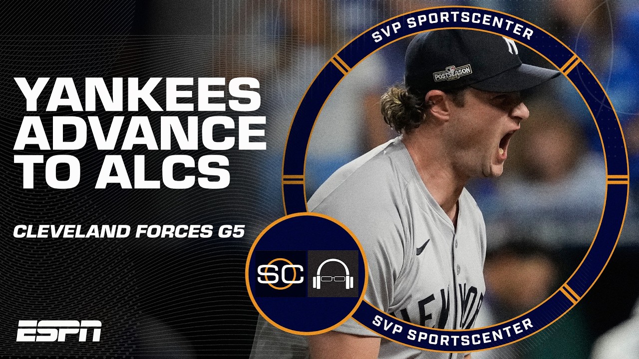 ALDS REACTION 🍿 Yankees close out Royals + Guardians force Game 5 vs. Tigers | SC with SVP